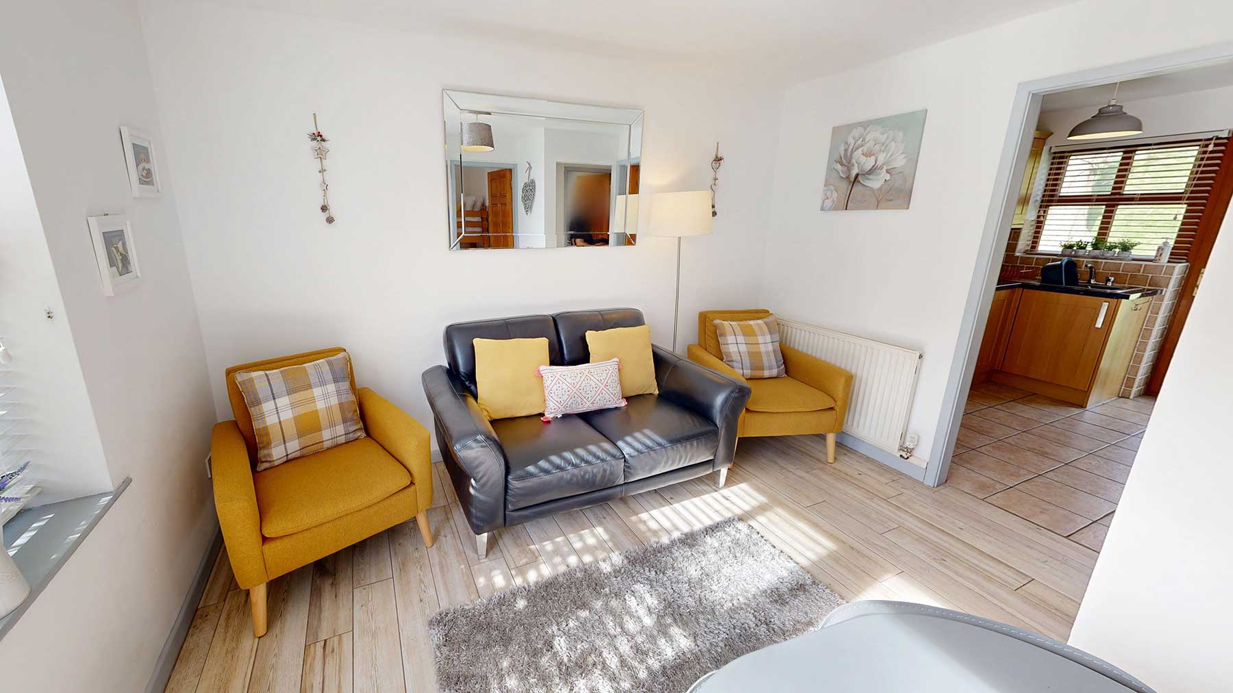 Yew Cottage at Graiglwyd Springs Holiday Cottages lounge